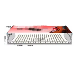 3D Bus Shelter Smart Ground Box Rotating Light Box Advertising Aluminum Profile Light Box Aluminum Frame