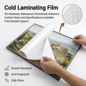 3D Cat Eye Cold Laminating Film Waterproof Scratch Resistant for Crystal Porcelain Painting Poster Sticker Decoration