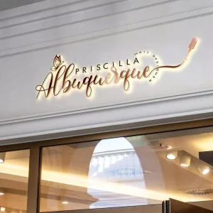 3D Channel Letters LED Illuminated Backlit Letters Sign Personalized Custom Company Logo Electronic Signage for Store Front Logo