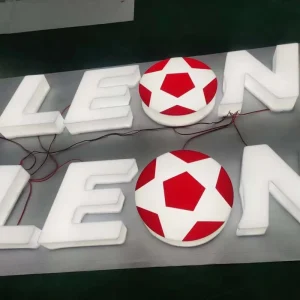 3D Clear Acrylic Letters Laser Cut Plastic Acrylic Wall Letters for Car Company Hospitals with LED Strips