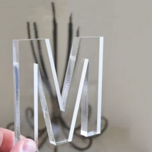 3D Custom Size Color Clear Crystal Acrylic Letter Number Block for Display