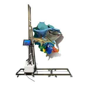 3D DIY Design Glass Metal Wood Wall Inkjet Printing Machine Automatic Wall Printer
