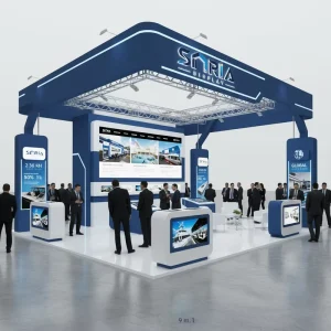 3D Design Customized Display Trade Show Booth for Exhibition Stand