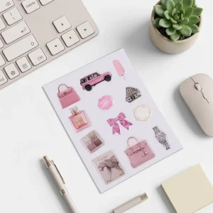 3D Epoxy Stickers Self adhesive Decals Durable Waterproof UV Resistant Custom Shape Die Cut Custom Color UV Digital Printing