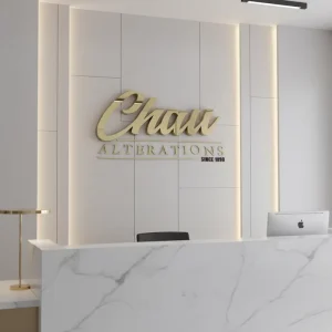 3D Gold Customized Steel Letter Signage For Home Mall Office Hospitals Company Name Display Letter Signage Metal Sign