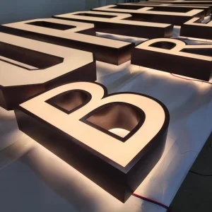 3D Illuminated Letters High Luminous Efficacy Custom Logo Neon Sign Custom LED Sign for Business Letter Led