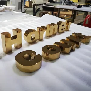 3D Independent Metal Polished Letters Suitable for Use in Exhibition Halls and Company Product Image Wall Advertising Letters