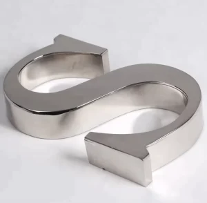 3D Indoor Stainless Steel Hollow Channel Sign Letters Building Logo Signage