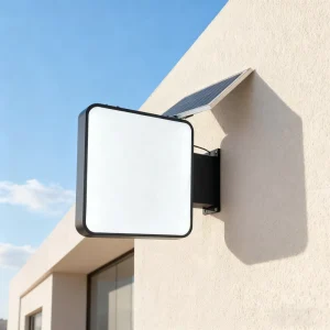 3D LED Acrylic Light Box Outdoor Advertising Display Board Solar Power Custom Hanging Sign 3D LED Square Acrylic Light Box