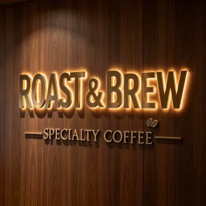 3D LED Backlit Logo Sign Metal Signboard Custom Logo Business Name Sign LED Signs for Business Outdoor Office Wall Decor