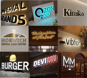 3D LED Channel Letters Custom Letter Sign Anti corrosion Stainless Steel UL Listed NEMA rated 50 000+ Hour Lifespan