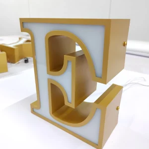 3D LED Light Letter Signs Stainless Steel Acrylic Material for Indoor Outdoor Advertising Illuminated Logo for Bars Stores