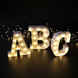 3D LED Light up Letters Lighted Sign Lighted Letter Led Marquee Letters for Party Birthday Decorations