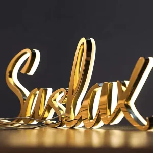 3D LED Metal Luminous Acrylic Sign Letters Free Custom LED Letters for Logo Indoor and Outdoor