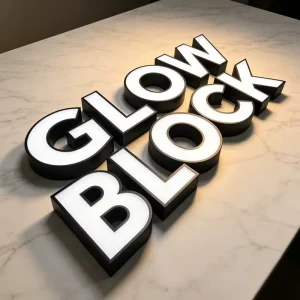 3D LED Sign Stainless Metal Acrylic Laser Cut Illuminated Letters Outdoor Storefront Salon Office Indoor Sign