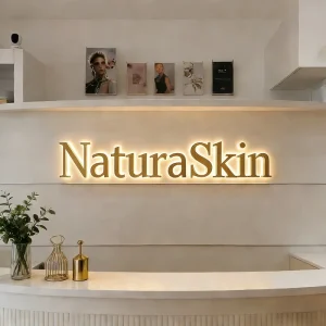 3D LED Signage Customizable Reception Metal Logo Channel Backlit Letter for Company Front Store Sign