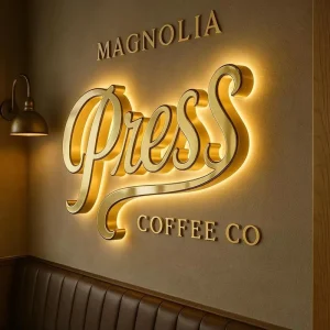 3D LED Signage Signs Letters Outdoor Custom Business Sign Building Stainless Metal LED Channel Letter Office Indoor LED Signage