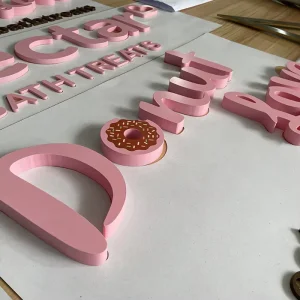 3D Laser Cut Painting Acrylic Alphabet Acrylic Sign Letters For Business Decoration And Advertising