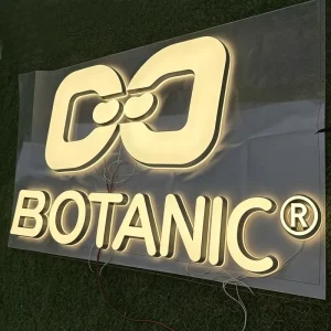 3D Lighting Acrylic LED Letters Signage Custom Company Sign Acrylic Letters Business Sign Backlit LED Letter Signage Outdoor