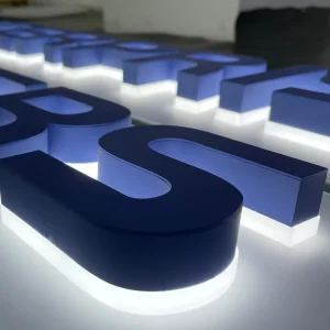 3D Lit Channel Lighting Logo Light Letter Customizable Color LED Strips Backlit Sign for Mall Companies Hospitals Party Office