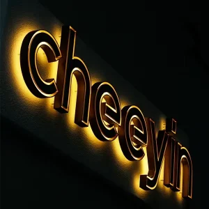 3D Luminous Acrylic Letters with LED Strip Lights for Advertising for Home Office Wedding Store Hotels Bars Malls Decorations