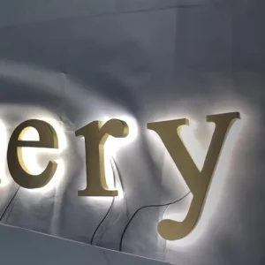 3D Luminous Characters Outdoor LED Acrylic Light Box Letter Led Edge Lit Channel Big Letter Sign
