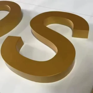 3D Metal Letter Sign for Coffee Business Store Wall Decor