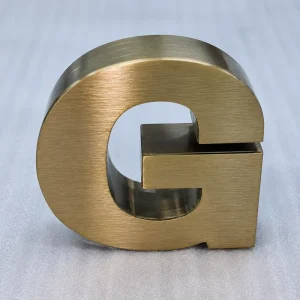 3D Metal Letters Signage Customized Commercial Signboards Stainless Steel Letter Logo Outdoor Advertising Car IP65 Waterproof