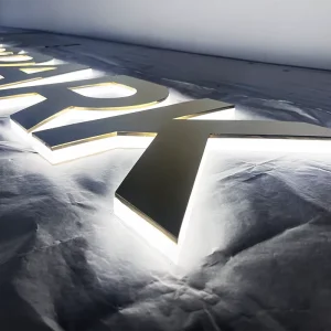 3D Metal Logo Backlit Advertising Signage LED Light Letters Signboard Design for Home Company Use Stainless Steel Letter Signs