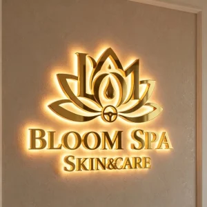 3D Metal Logo Sign Outdoor Backlit LED Letter Signage for Business Companies Hospitals Electronic Sign