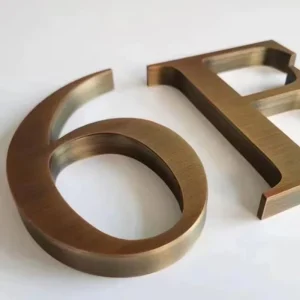 3D Metal Numbers and Letter Stainless Steel Signs Small Metal Alphabet Letters Logo Business for Company
