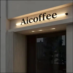 3D Mini Luminous Word Bar Logo for Advertising Decoration and Directional Guidance