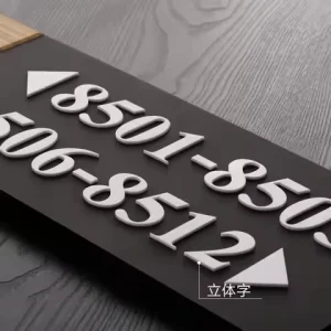 3D Number Plate Letters Stainless Steel Signage Custom LED House Numbers Letters