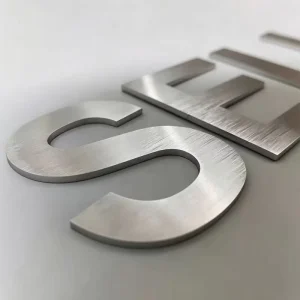 3D Raised Solid Metal Letters Custom Size Laser Cut Stainless Steel Alphabet Office Lobby Company Logo Decorative Sign Letters