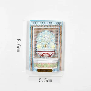 3D Resin Muslim Magnets Mini Mosque Models Quranic Themes Unique Room Decor Islamic Homes