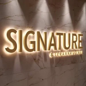 3D Sign Board Backlit Channel Metal Letter Acrylic Business Sign Custom Stainless Steel LED Letters for Company