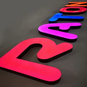 3D Sign Epoxy Resin Letter Logo Illuminated 3D LED Channel Letters Signs