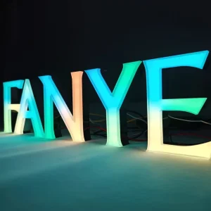 3D Signage Custom Letters Commercial LED Letter Sign Light Advertising Signs With Logo LED Channel Letter Front for Business