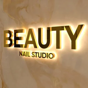 3D Signage Stainless Steel Acrylic Illuminated Signs Logo LED Backlit Letter Business Signs Logo Outdoor
