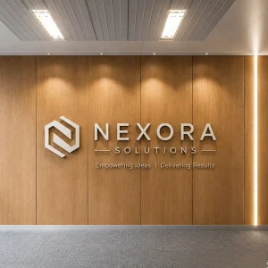 3D Stainless Steel Business Sign with Brushed Metal Spray Painted Finish for Corporate Wall Decor Storefront Branding