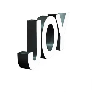 3D Stainless Steel LED Channel Letters Outdoor IP65 Waterproof Borderless Backlit Illuminated Sign Storefront Business Buildings