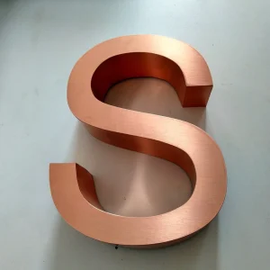 3D Stainless Steel Letter Sign Stainless Steel Advertising LED Letters Sign Bronze Letter Sign for Advertisement