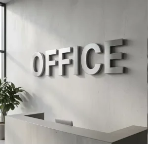 3D Stainless Steel Letters Non Lit Metal Signs Business Logo for Office Building Storefront Outdoor Signage