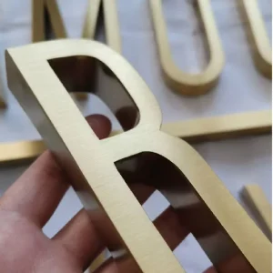 3D Stainless Steel Metal LED Letters Waterproof Multi Color DC Powered Indoor Outdoor Advertising Home Park Taxi