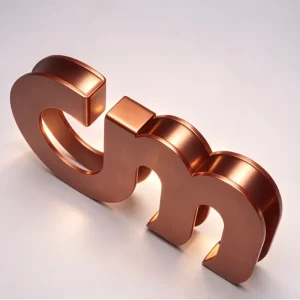 3D Stainless Steel Metal Letters Wall Mounted Business Signage for Office Bar Store Sign Companies Fabricators