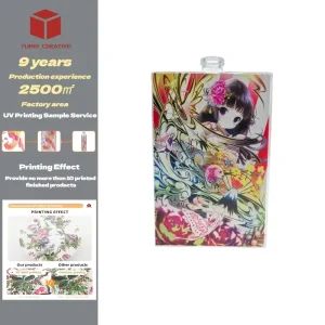 3D Vivid Pattern UV Printing for Glass Bottles Custom Artwork Digital Printing Service