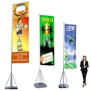 3M 3.5M 5M 7M Custom Nobori Flag Pole Flag With Pole Stand Outdoor Nobori Flag