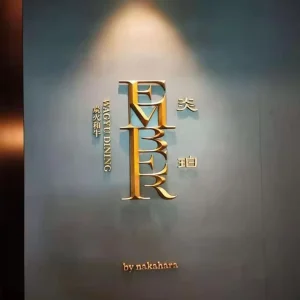3d Advertising Sign Plate Door Wall Mount Letters Logo 3D Decorative Metal Wall Letters