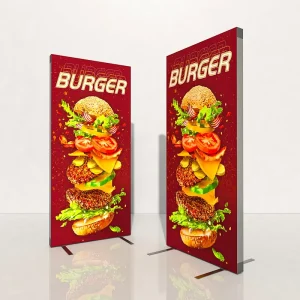 3d Aluminum Moving Picture LED Advertising Outdoor Indoor Scrolling Advertising SEG Fabric Light Box