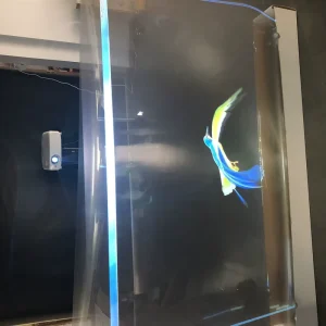 3d Hologram Glass Advertising Transparent Rear Projection Film for Outdoor indoor Advertising Equipment